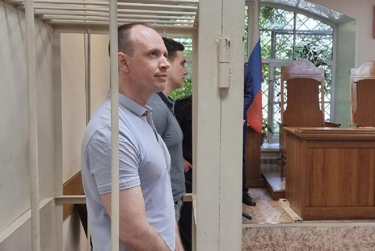 Андрей Левченко в день оглашения приговора. Фото с сайта прокуратуры Иркутской области