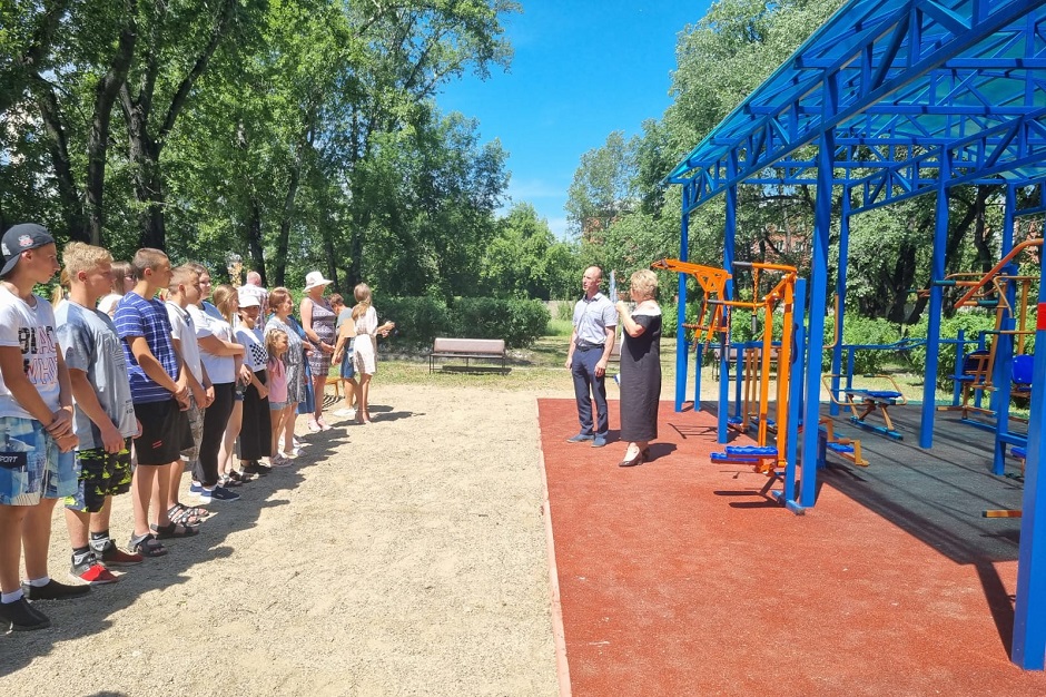 Открытие спортивной площадки