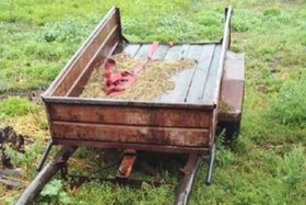 Телега, на которой злоумышленник вывез тело знакомого в лес. Фото пресс-службы ГУ МВД России по Иркутской области