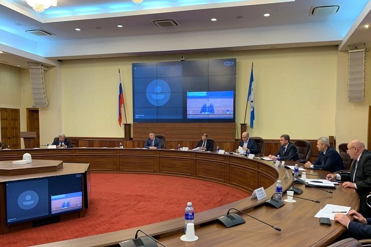 Заседание КЧС. Фото пресс-службы правительства Иркутской области