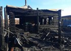 Сгоревший дом. Фото из телеграм-канал прокуратуры Иркутской области