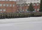 Митинг в Новосибирском высшем командном училище. Фото пресс-службы правительства Новосибирской области