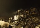 Разрушенный дом. Фото пресс-службы ГУ МЧС России по Иркутской области