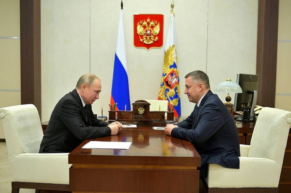 Владимир Путин и Игорь Кобзев