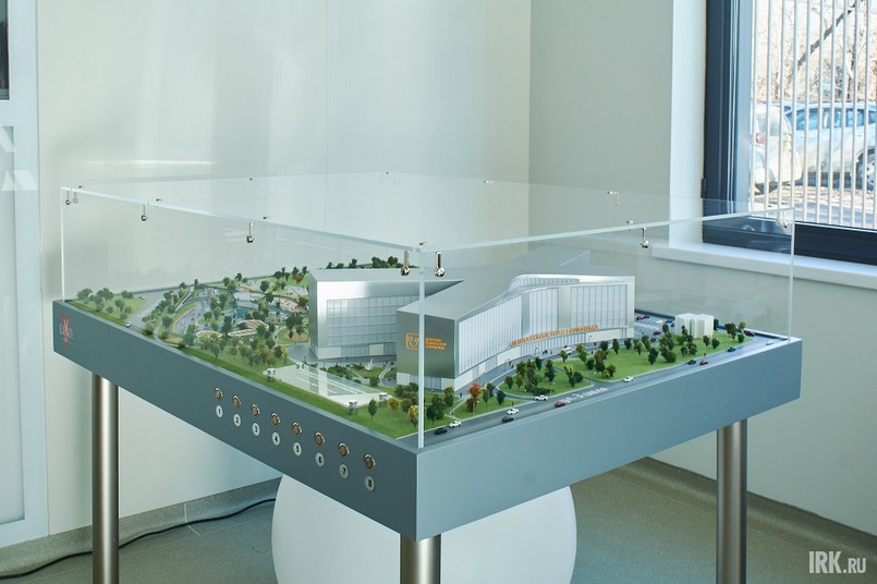 Увидеть территорию будущей больницы можно с помощью 3D макета