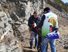 Субботник в Листвянке