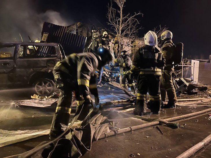 Место крушения Су-30. Фото пресс-службы ГУ МЧС по Иркутской области