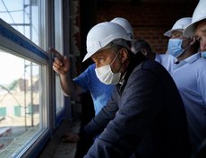 Очередной визит Игоря Кобзева в Тулун, стройплощадка