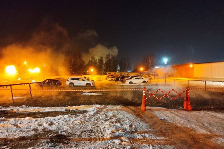 Авария на Баумана. Фото из телеграм-канала правительства Иркутской области