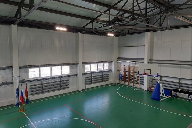 Зал спортивного комплекса в Плишкино. Фото пресс-службы правительства региона