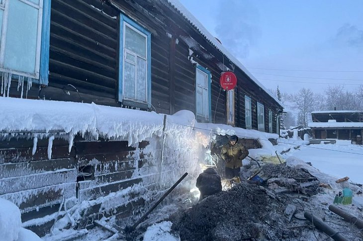 Ликвидация коммунальной аварии в Артемовском. Фото с сайта правительства Иркутской области