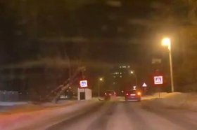 Погоня в Ангарске. Скриншот видео пресс-службы ГУ МВД России по Иркутской области