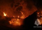 Пожар на пилораме в Иркутском районе 3 января. Фото ГУ МЧС России по Иркутской области