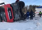 Авария в Нижнеудинском районе. Фото пресс-службы ГУ МВД России по Иркутской области