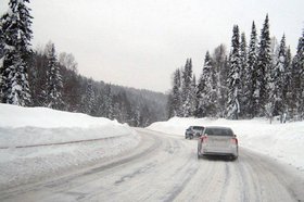 Дорога. Фото пресс-службы ГУ МЧС России по Иркутской области
