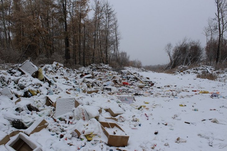 Свалка. Фото пресс-службы правительства Иркутской области