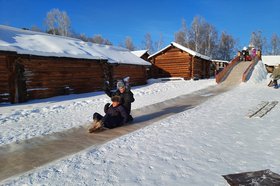 Горка в «Тальцах». Фото пресс-службы правительства Иркутской области
