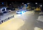 Авария в сквере Кирова. Скриншот видео из телеграм-канала «Город Иркутск»