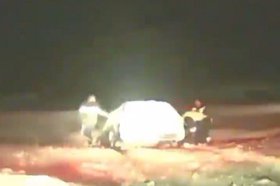 Погоня в Черемхово. Скриншот видео пресс-службы ГУ МВД России по Иркутской области