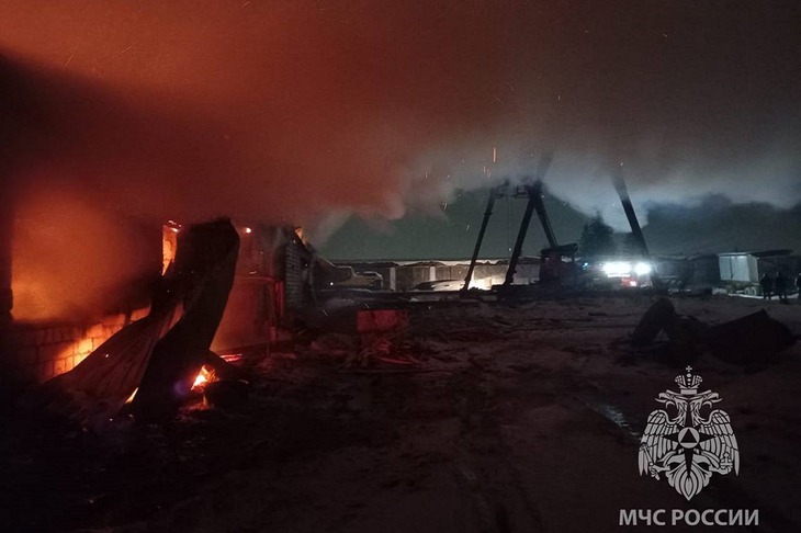 Пожар. Фото пресс-службы ГУ МЧС России по Иркутской области