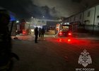 Пожар в Черемхово. Фото пресс-службы ГУ МЧС России по Иркутской области