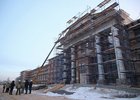 Строительство Суворовского училища в Иркутске. Фото пресс-службы правительства Иркутской области