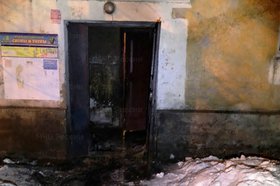 Дом на улице Шахтерской. Фото пресс-службы ГУ МЧС России по Иркутской области