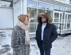 Юлия Кальвина, управляющий Иркутским отделением Сбербанка и Алексей Ненашев, депутат думы Иркутского районного МО