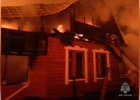 Пожар в Братском районе 14 февраля. Фото пресс-службы ГУ МЧС России по Иркутской области