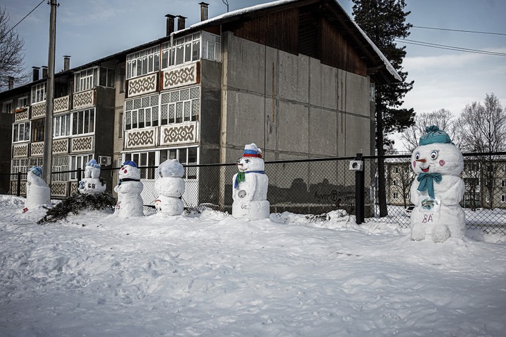Фигуры из снега. Фото организаторов фестиваля