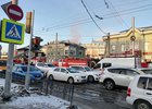 Пожар в 130-м квартале. Фото Ольги Фонаревой, IRK.ru
