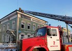 Горящее здание в центре Иркутска. Фото IRK.ru