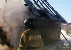 Место пожара 14 февраля. Фото пресс-службы ГУ МЧС России по Иркутской области