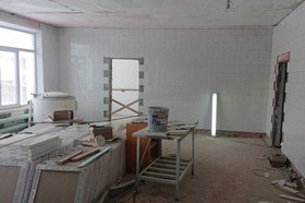 Ремонт в Балаганской средней школе №1. Фото пресс-службы правительства Иркутской области