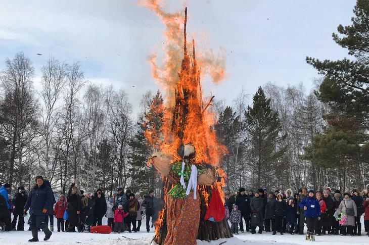 Масленица в «Тальцах». Фото пресс-службы правительства Иркутской области