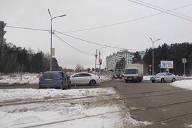 Место ДТП в Ангарске 20 февраля. Фото ГИБДД Иркутской области