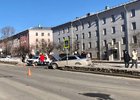 Массовое ДТП на улице Лермонтова 25 февраля. Фото ГУ МВД России по Иркутской области