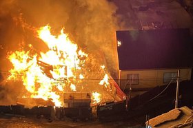Пожар в СНТ «Зеленая горка». Фото ГУ МЧС России по Иркутской области