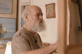 Художник Владимир Осипов. Скриншот из фильма «Русские. XXI век»