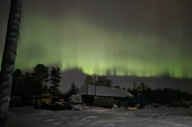Северное сияние. Фото жителей села Ербогачён