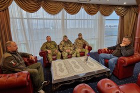 Встреча с мобилизованными. Фото пресс-службы правительства Иркутской области