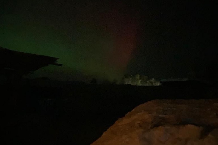 Северное сияние. Фото жителей села Ербогачён