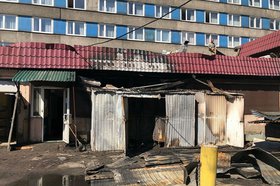 Сгоревшие помещения около гостиницы «Ангара». Фото пресс-службы прокуратуры Иркутской области