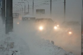Метель в Иркутске. Фото Владимира Смирнова, IRK.ru