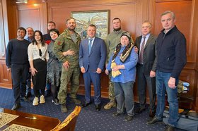 Встреча с военнослужащими. Фото пресс-службы правительства Иркутской области