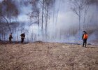Тушение лесного пожара. Фото пресс-службы правительства Иркутской области
