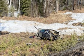 ДТП в Братском районе 18 апреля. Фото пресс-службы ГУ МВД России по Иркутской области