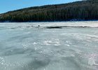 Место провала автомобиля под лед. Фото пресс-службы ГУ МЧС России по Иркутской области