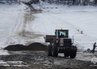 Закрытая ледовая дорога. Фото ГУ МЧС России по Иркутской области