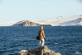 Турист на Байкале. Фото IRK.ru